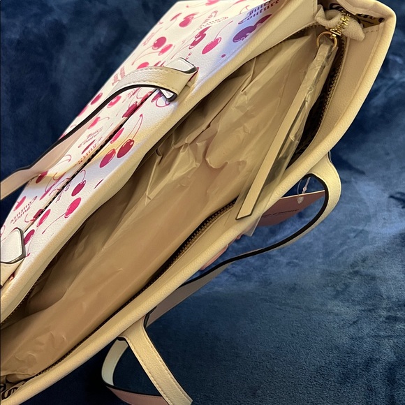 Juicy Couture Cherry Pattern Tote in Cream and Red - Picture 6 of 6